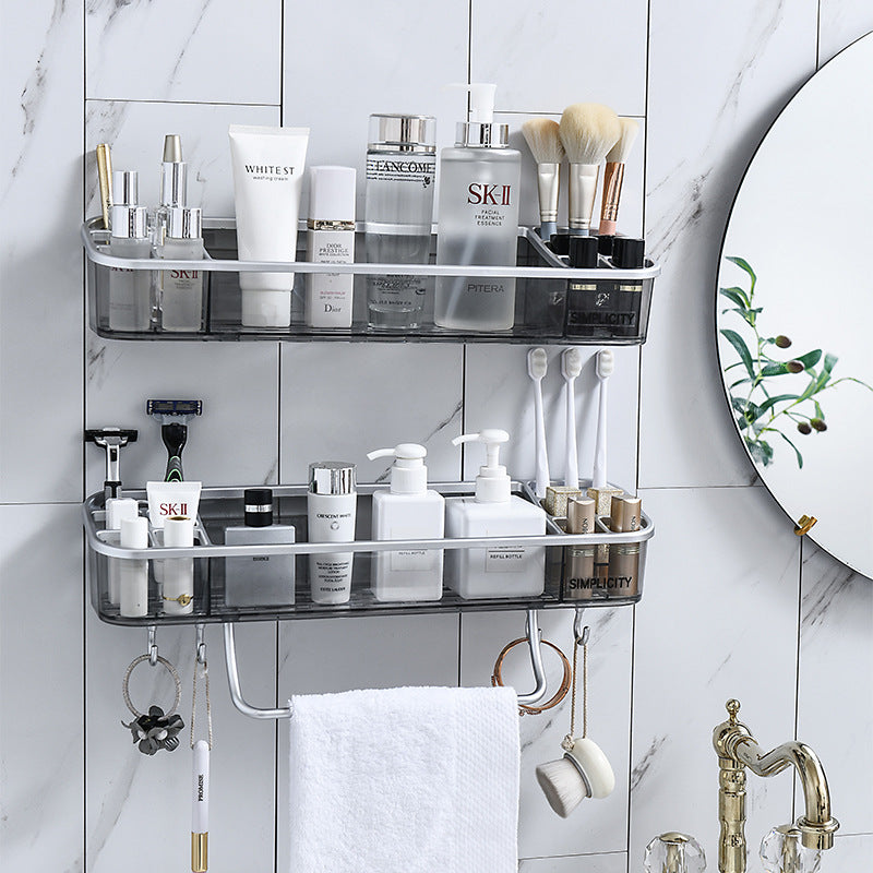 Wall-Mounted Bathroom Shelf Free Punching Toilet Storage Rack