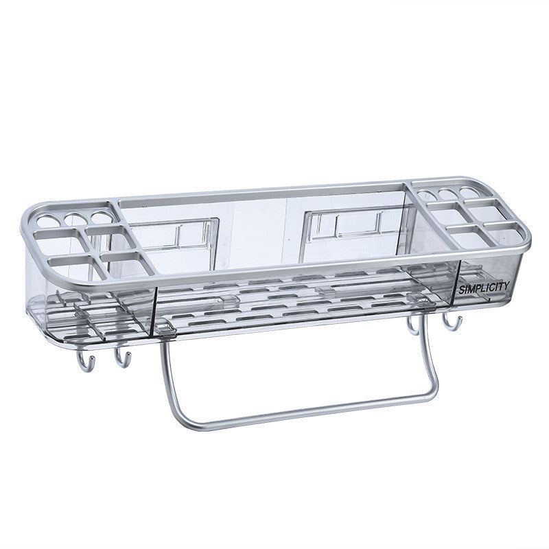 Wall-Mounted Bathroom Shelf Free Punching Toilet Storage Rack