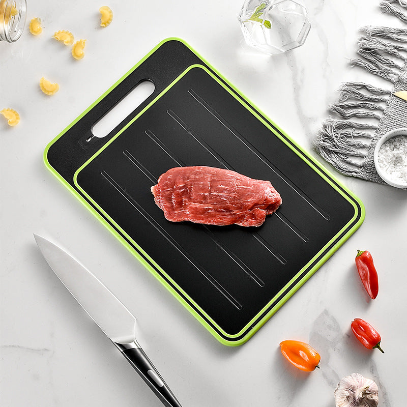 Double-side Cutting Board With Defrosting Function Stainless Steel Chopping Board