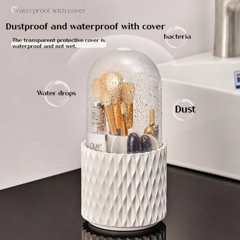 360 Rotating Makeup Brush Storage Pen Holder