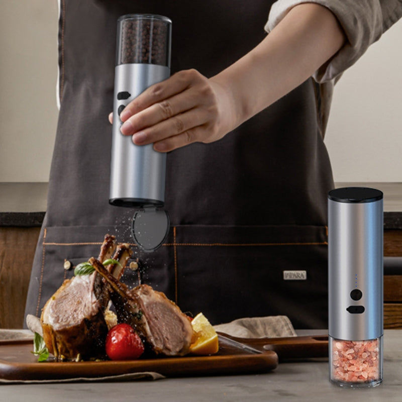 Electric Salt And Pepper Grinder Mill Machine Rechargeable Electric With LED
