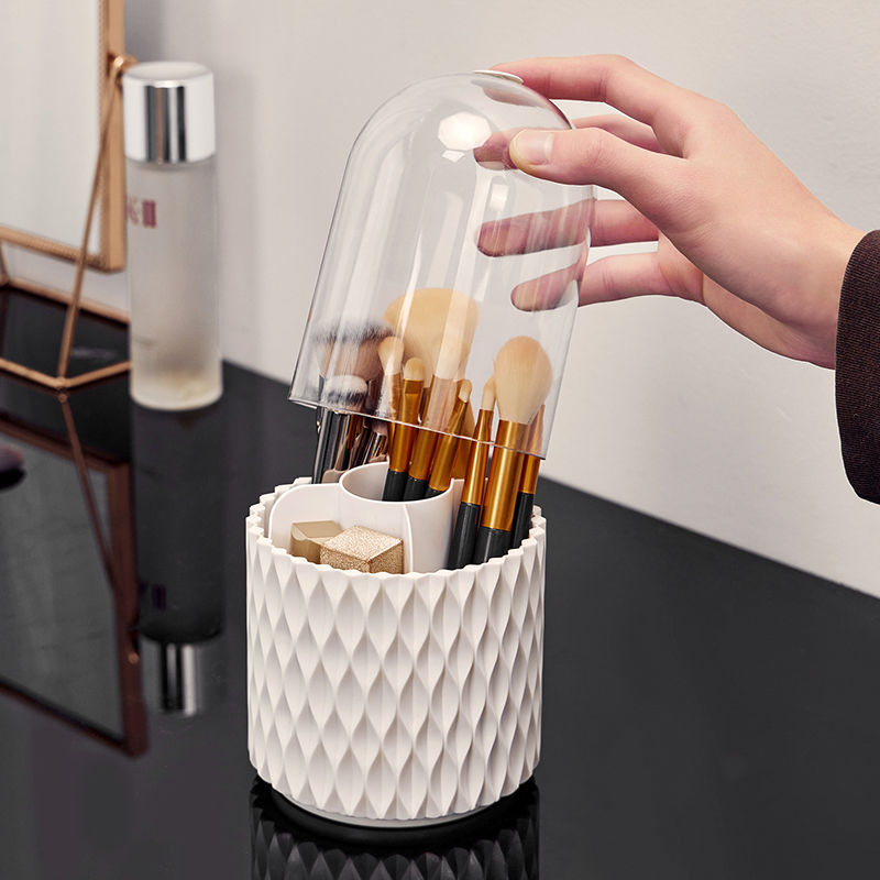 360 Rotating Makeup Brush Storage Pen Holder