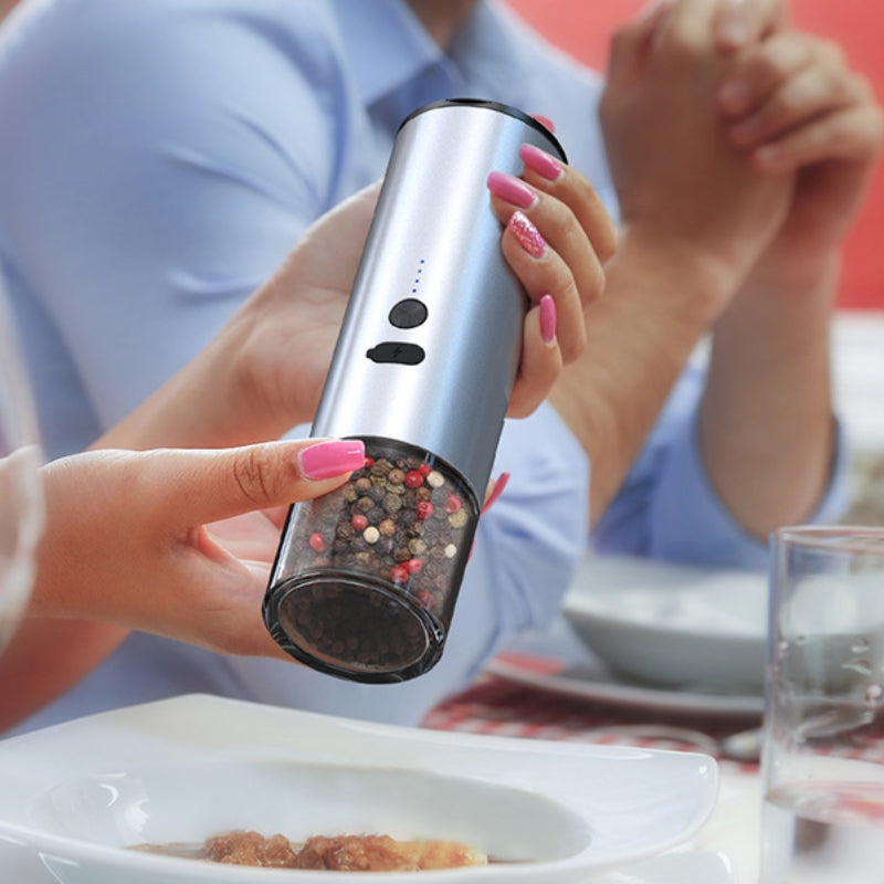 Electric Salt And Pepper Grinder Mill Machine Rechargeable Electric With LED
