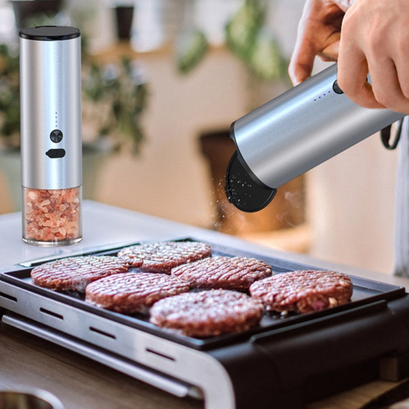 Electric Salt And Pepper Grinder Mill Machine Rechargeable Electric With LED