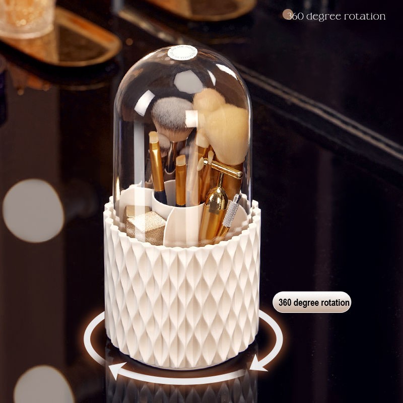 360 Rotating Makeup Brush Storage Pen Holder