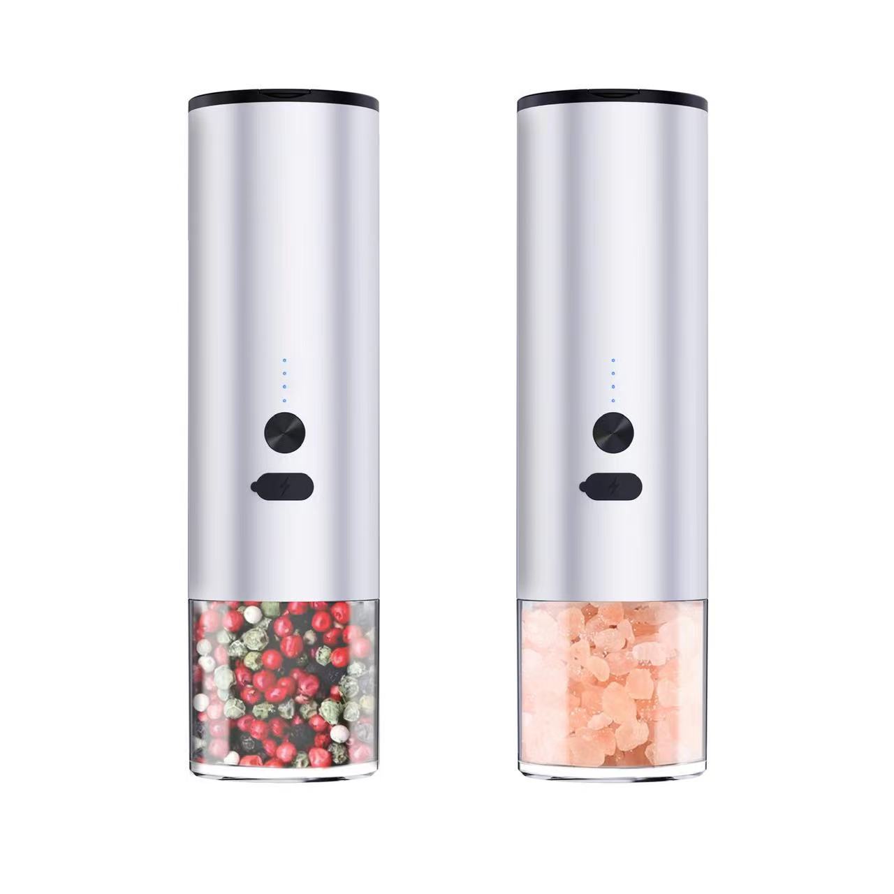 Electric Salt And Pepper Grinder Mill Machine Rechargeable Electric With LED