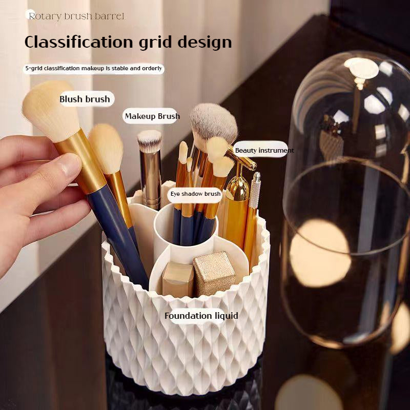 360 Rotating Makeup Brush Storage Pen Holder